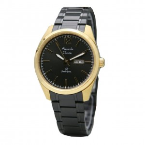 Alexandre Christie AC 1012 Gold Black Steel Man MDBEGGR